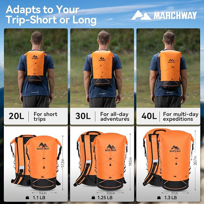 MARCHWAY Floating Roll Top Dry Bag, Flexible Lightweight TPU Waterproof - Image 6