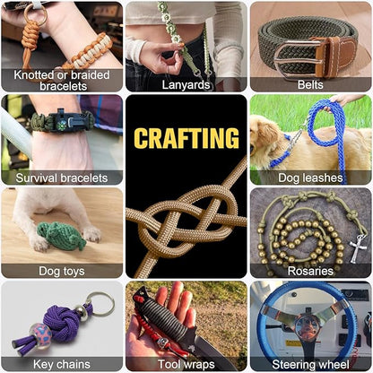 Paracord Rope 550 lb - 100ft 5/32" Parachute Cord 4MM 7-Strand para Cord - - Image 7