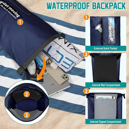 BKNOOU Dry Bag Waterproof Backpack - Image 6