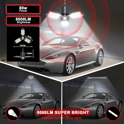 Plug in Garage Light Motion Sensor, 80W 8000LM Motion Sensor Lights Indoor - Image 5