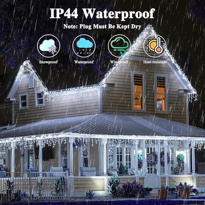 66 FT 200 LED Christmas String Lights Outdoor/Indoor, Extendable Twinkle Fairy - Image 5