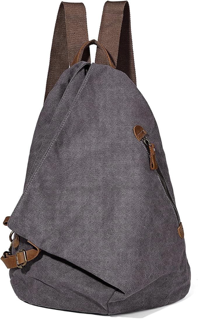 KL928 Canvas Vintage Backpack – Large Casual Daypack Outdoor Travel Rucksack by KL928