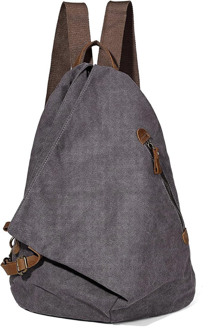 KL928 Canvas Vintage Backpack – Large Casual Daypack Outdoor Travel Rucksack by KL928