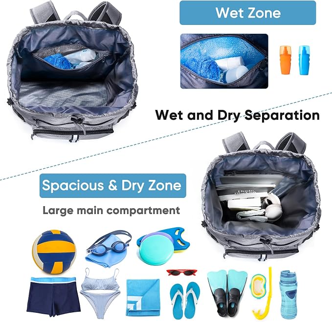Large Beach Backpack Waterproof Sandproof - Image 2