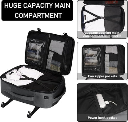 ECOHUB Travel Backpack 18x14x8 Spirit Airlines Personal Item Bag Carry On - Image 3