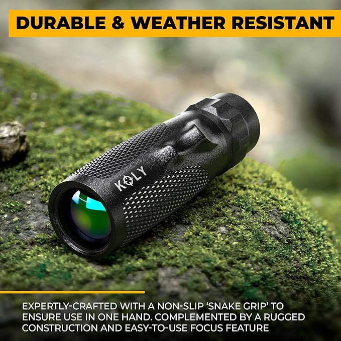 Koly BAK-4 Prism 10X25 Monocular Telescope, Compact Weather Resistant Scope - Image 3