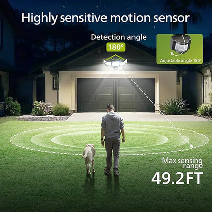 Philips Solar Security Light Outdoor 302 LED 1200lm，Solar-Powered Waterproof - Image 4