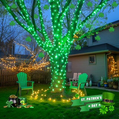 JMEXSUSS 2 Pack Solar String Lights Outdoor Waterproof, Total 400 LED 151FT - Image 6