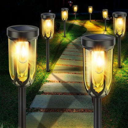 Barleit Solar Lights Outdoor 8 Pack, Solar Pathway Lights, Solar Lights Outdoor - Image 7