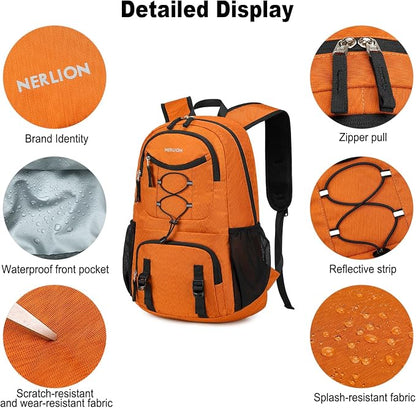 Nerlion Lightweight Foldable 35L Hiking Backpack Travel Backpack - Image 6