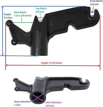 JSP Manufacturing Multi-Purpose Plastic Utility Hook Screw On Pole Attachment - Image 4