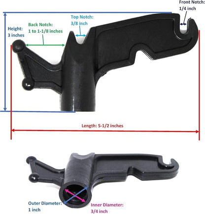JSP Manufacturing Multi-Purpose Plastic Utility Hook Screw On Pole Attachment - Image 4