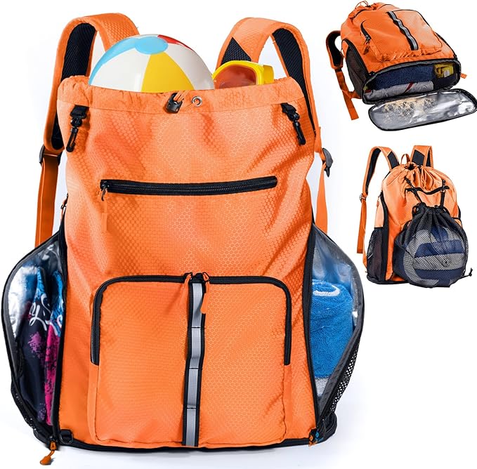 Large Beach Backpack Waterproof Sandproof by VIGEGARI