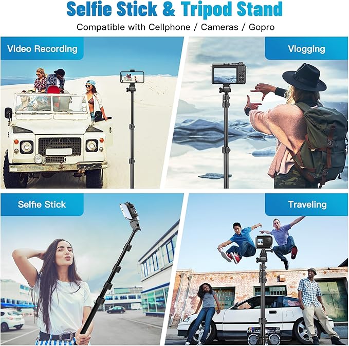 Victiv Phone Tripod, Sturdy & Stable, Adjustable Camera Stand & Selfie Stick - Image 6