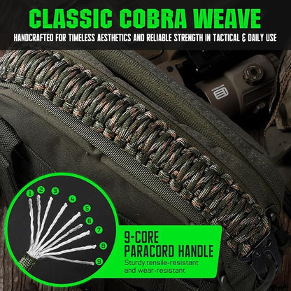 Tactical Paracord Handle，9-core Weaving Paracord Strap - Image 4