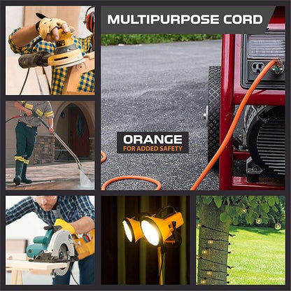 Iron Forge Cable 12 Gauge Extension Cord 6 ft, 12/3 SJTW 6 Foot Heavy Duty - Image 5
