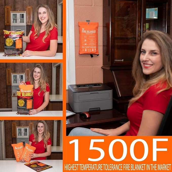 Fire Blanket - 1500F CE Certified Emergency Fire Blanket - Image 5