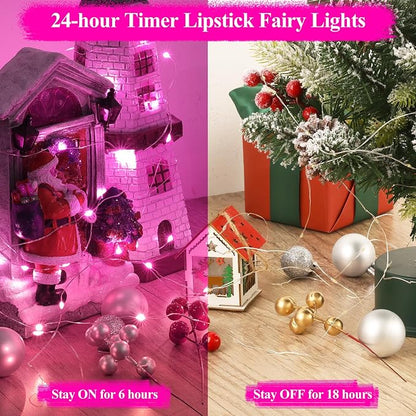 Lakumu Rechargeable String Lights Battery Operated, Battery Powered Copper Wire - Image 4