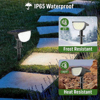 GKGG Solar Lights Outdoor Waterproof IP65, Solar Powered 76 LED 3 Lighting - Image 4