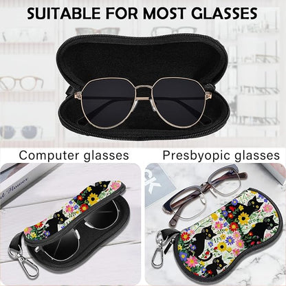 Glasses Case Sunglasses Eyeglass Soft Case Zipper Light Neoprene Pouch - Image 3