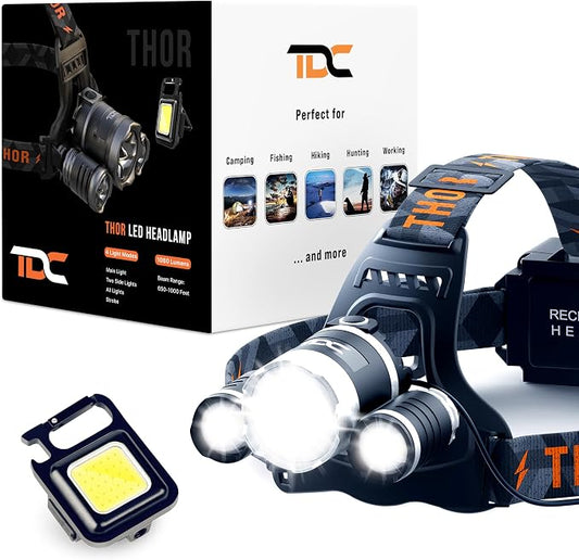 TDC Head Lamp Led Rechargeable Super Bright by TDC