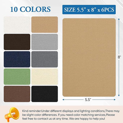 Canvas Repair Patch 5.5 x 8 Inches 6Pcs Self-Adhesive Waterproof Canvas Patch - Image 3