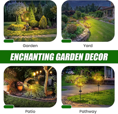 VIHOSE Solar Hummingbird Outdoor Lights Waterproof Moon Garden Stake Lights - Image 5