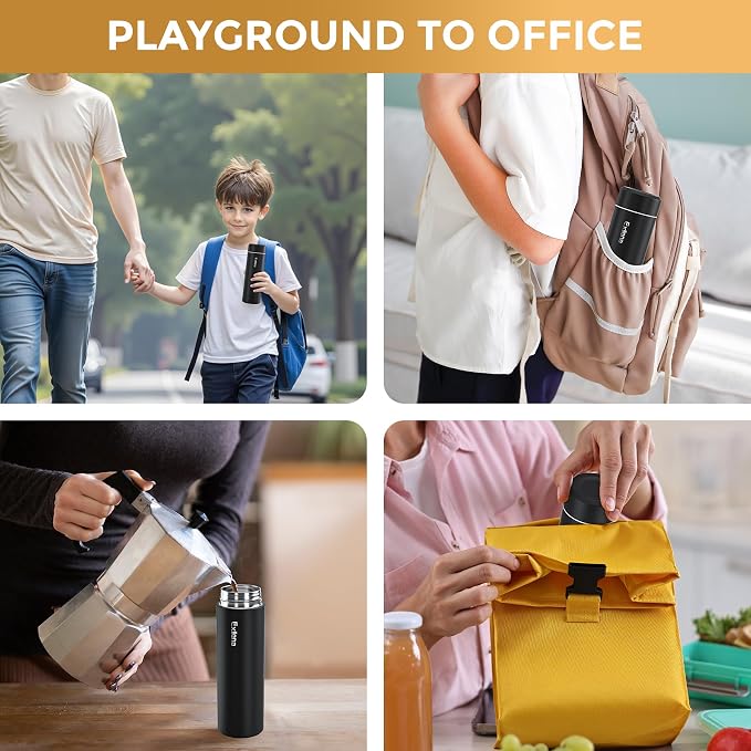 【Upgraded】Exllena Small Insulated Water Bottle 12 oz/350ml– Mini Insulated - Image 7
