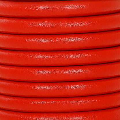 Mandala Crafts Round Genuine Red Leather Cord - Image 3