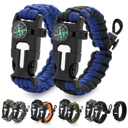 Paracord Bracelets for Men and Women – Adjustable Survival Paracord Bracelet by NADOBA