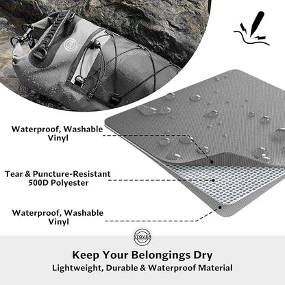 STOVER 5/10/25/30/40/55L Waterproof Dry Bag- Roll-Top Backpack w/Phone Case- - Image 2