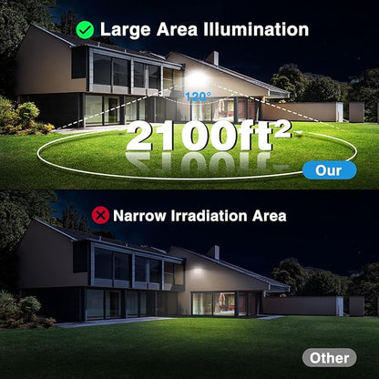 Olafus 2 Pack 130W LED Flood Light Outdoor, 13000lm LED Work Light - Image 3
