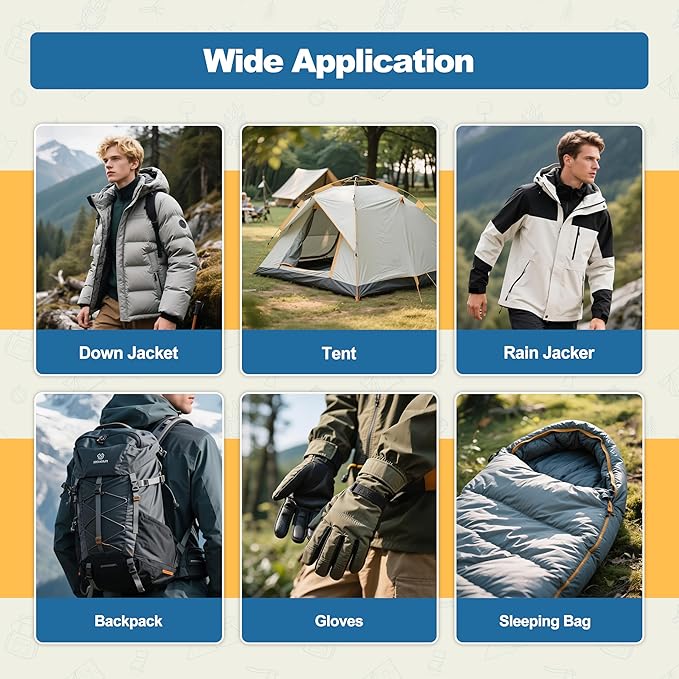 KING MOUNTAIN Self Adhesive Nylon Fabric Repair Tape, 4×63 Inches, Quick Down - Image 6