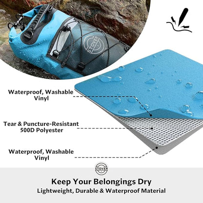 STOVER 5/10/25/30/40/55L Waterproof Dry Bag- Roll-Top Backpack w/Phone Case- - Image 2