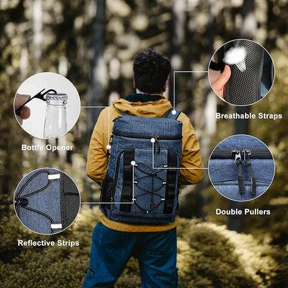 33 Cans Insulated Backpack Cooler - Image 6