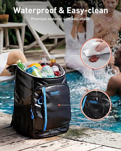 TOURIT Cooler Backpack Lightweight Insulated Backpack Cooler Leak-Proof - Image 5