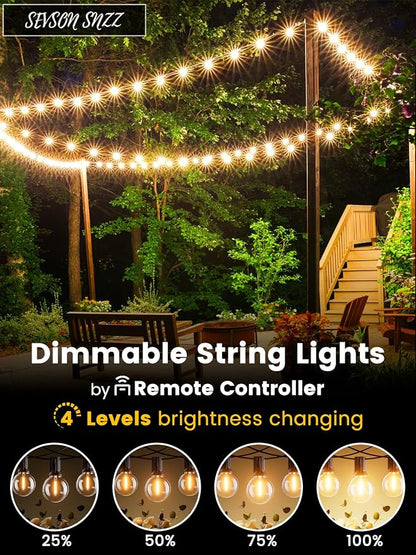 Outdoor String Lights with Remote 50FT - Image 2