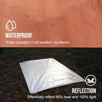 LYN Heavy Duty Emergency Blanket Survival Gear Waterproof Insulated Blanket - Image 4