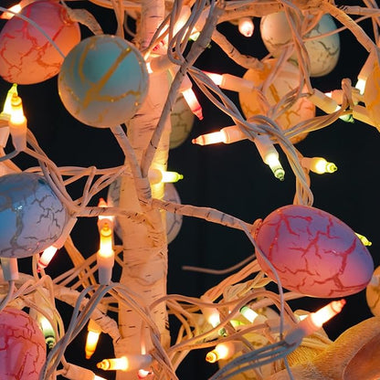 TW SHINE Pastel Easter String Lights, 20FT 100 Count Incandescent Connectable - Image 4