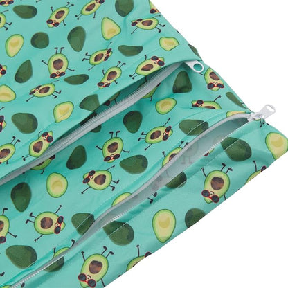 ALVABABY 2pcs Cloth Diaper Wet Dry Bags Waterproof Reusable - Image 2