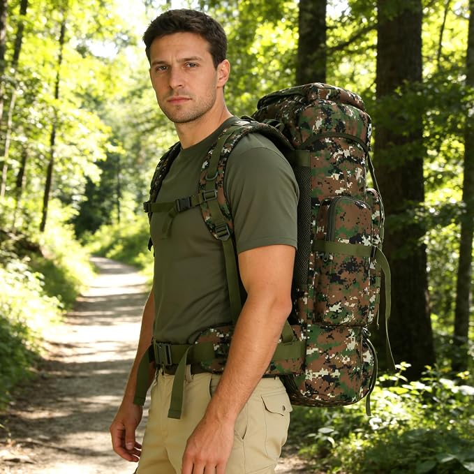 Hiking Backpack for Men 70L/100L Camping Backpack Military Rucksack Molle 3 - Image 2