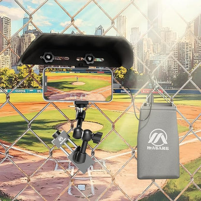 Cell Phone Fence Mount with Shade - Image 7