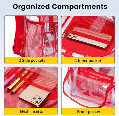 Vorspack Clear Backpack Heavy Duty PVC Transparent Backpack - Image 5