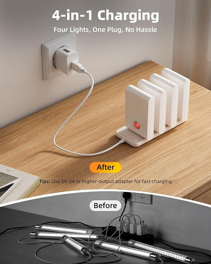 EZVALO Motion Sensor Stair Lights Indoor, Rechargeable Night Lights - Image 3