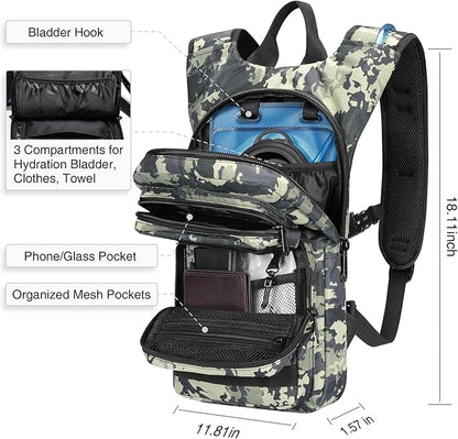 NOOLA Hydration Backpack with 3L TPU Water Bladder, Tactical Molle Water - Image 5
