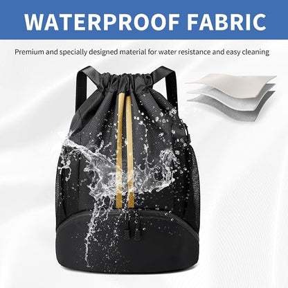 JELUTAR Drawstring Backpack Gym Bag - Image 4