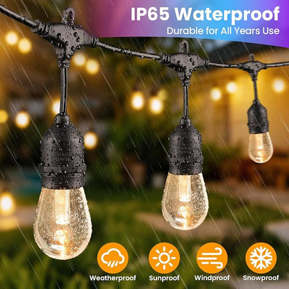 Larkvue 96FT RGBW Outdoor String Lights - Image 4