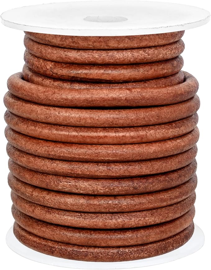 GENIQUE Real/Genuine Round Leather String Cord - Image 3