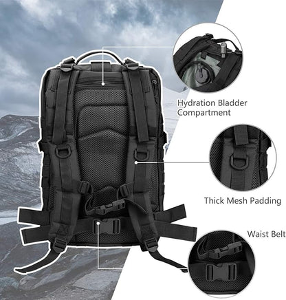 Hannibal Tactical MOLLE Assault Backpack, Tactical Backpack Military Army - Image 5