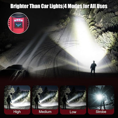 SKYFIRE Bright Flashlight with Ignition Lens&Yellow/Blue Light, 3000lm Super - Image 6